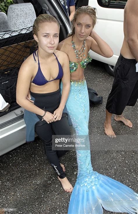 american actress hayden panettiere  professional mermaid hannah nachrichtenfoto getty images