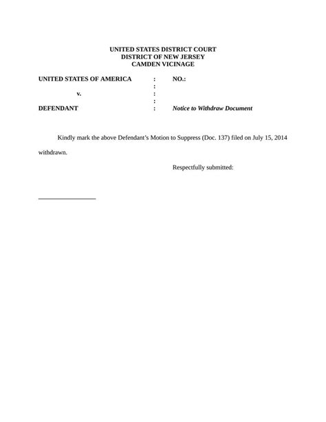 notice  withdraw documents attorney docs