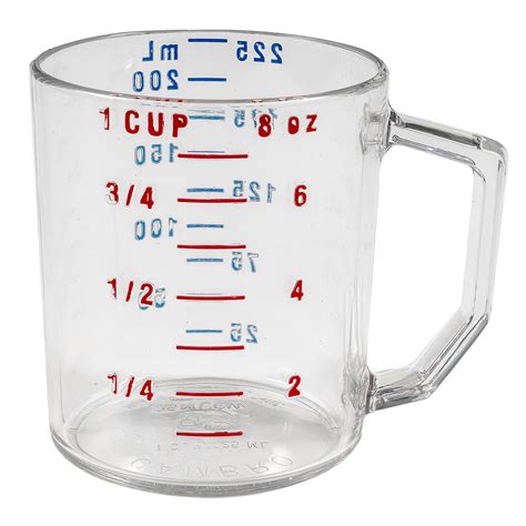 cambro mccw  cup camwear measuring cup clear