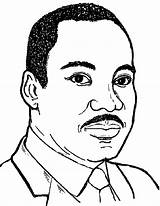 Luther Martin King Coloring Jr Pages Mlk Clipart Color Dr Clip Drawing Printable Easy Kids Cliparts Quotes Sheets History Choose sketch template