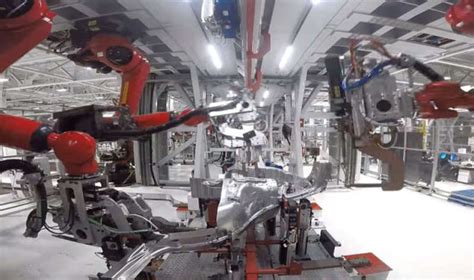 A Rare Glimpse Inside Tesla Model X Robo Factory