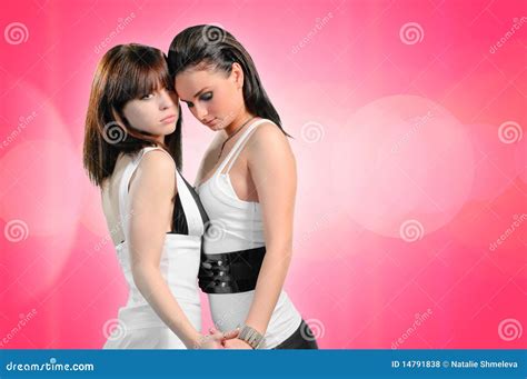deux filles lesbiennes photo stock image du femelle 14791838