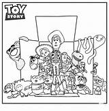Toy Story Coloring Pages Drawing Printable Disney Box Halloween Characters Coloriage Color Bonnie Artworks Getdrawings Getcolorings Fallout Buzz Woody Print sketch template