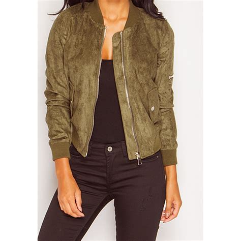 womens ladies suede bomber jacket celeb party vintage biker zip  coat size ebay