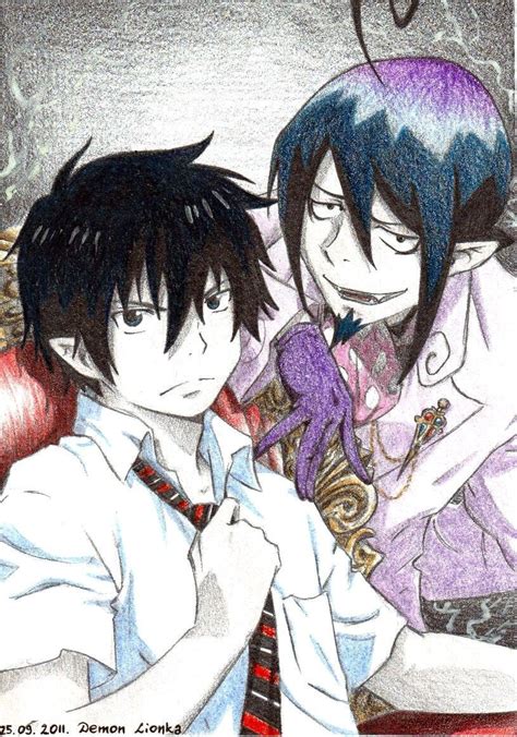 Ane Rin And Mephisto By Demon Lionka Blue Exorcist
