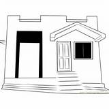 Coloring Cottage Pages Cottages Ooty Coloringpages101 Kids sketch template