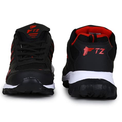 Buy Fitze Men S Black And Red Running Shoes Online ₹499 From Shopclues