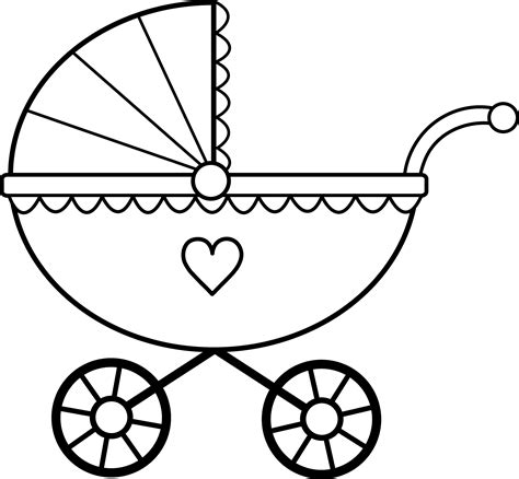 baby carriage  art  clip art