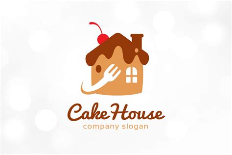 cake logo template creative illustrator templates creative market