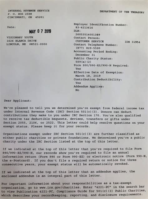 irs letter duncan aviation family trust