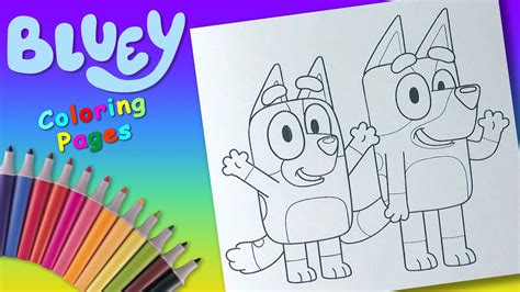 bluey coloring pages family coloradofiln