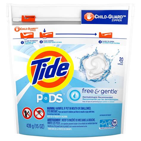 tide   gentle unscented laundry detergent pods  count  pack