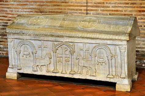 early christian sarcophagus basilica  santapollinare flickr
