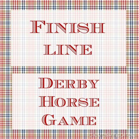 printable horse race game board template