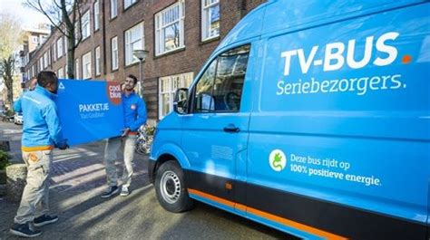 coolblue tv bus tvs  amsterdam en rotterdam bezorgen met elektrische bestelbusjes electric