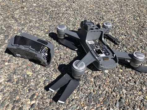 dji spark battery exploded  flight drones