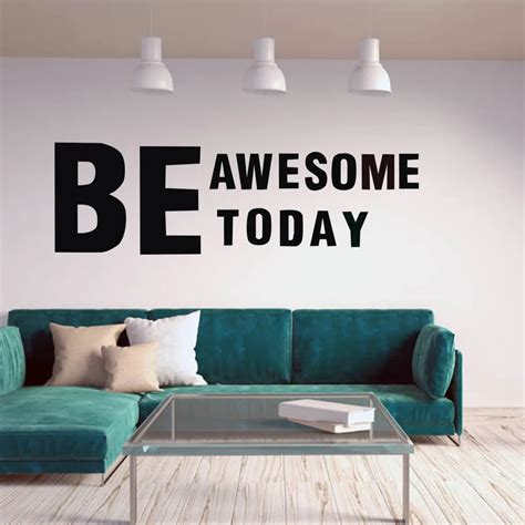 buy  awesome today wall decal inspirational quotes