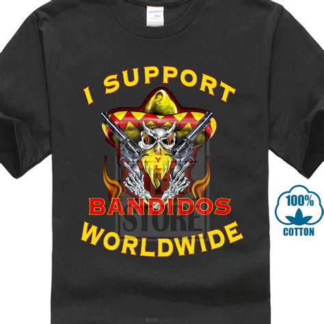 bandidos mc shirt support  local bandidos black men women  shirt