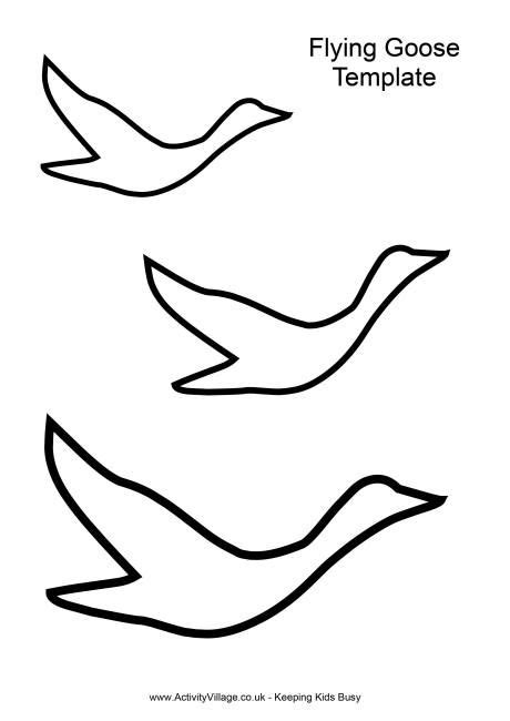 goose flying template bird template animal templates flying geese