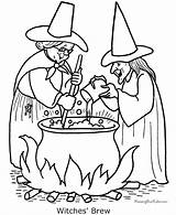Coloring Pages Halloween Witch Scary Printing Help Print Color sketch template