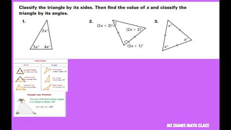 Classify Each Triangle By Its Sides And Angles Find The