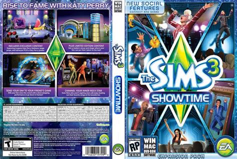 pc games cd cover  sims  showtime