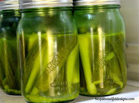 keep it beautiful designs mason jar series homemade pickles