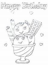 Birthday Card Coloring Folding Template Cards Printable Pages Templates sketch template