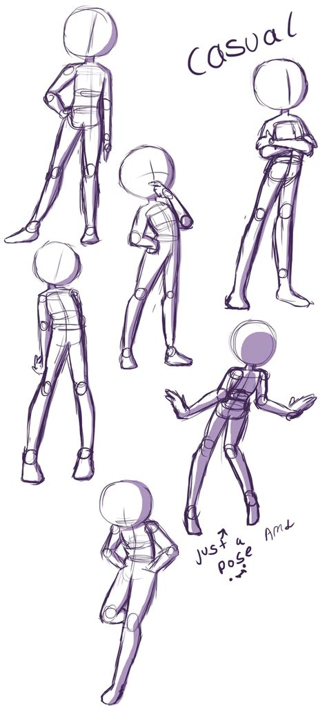 standing poses  drawing  getdrawings