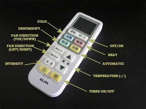 japanese air conditioner remote