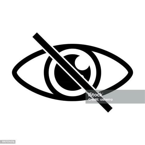 eye icon censored view privacy vector stock illustration download