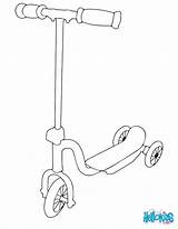 Scooter Coloring Pages Printable Color Colouring Hellokids Template Print Drawing Scooters Kids Draw Online Transportation Unicorn sketch template