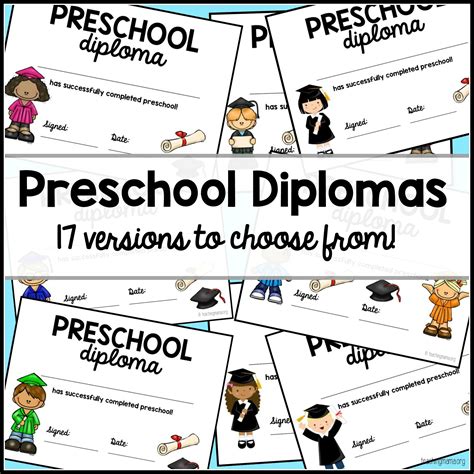 preschool diploma printable