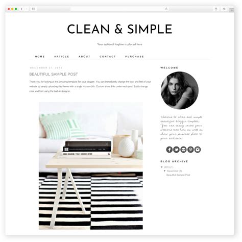 responsive blogger template clean  simple