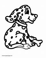 Dalmatian Coloringhome Dalmation sketch template