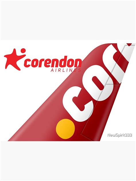 corendon airlines logo poster  newspirit redbubble