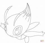 Coloring Celebi Pokemon Pages Legendary Printable Pokémon Colouring Supercoloring Drawings Sheets Generation Choose Board Categories sketch template