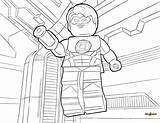 Lantern Green Lego Coloring Book Pages Superheroes sketch template