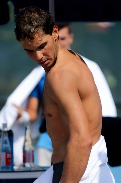 Shirtless Rafael Nadal Practices In Beijing China Open 2014 – Rafael