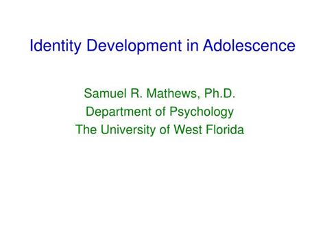 ppt identity development in adolescence powerpoint presentation free