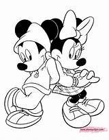 Mickey Minnie Mouse Coloring Pages Disneyclips Friends Disney Book Funstuff sketch template