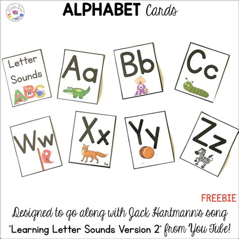 preschool kindergarten abc flashcards printable chart