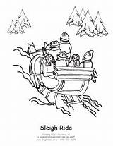 Sleigh Arreslee Kleurplaat Downloaden Uitprinten Kleurplaten Pitara Kerstmis sketch template