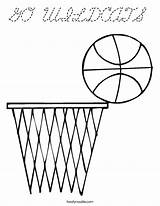 Basketball Coloring Pages Wildcats Kids Madness March Go Sport Sports Twistynoodle Worksheet Colouring Template Sheets Football Noodle Outline Print Ball sketch template