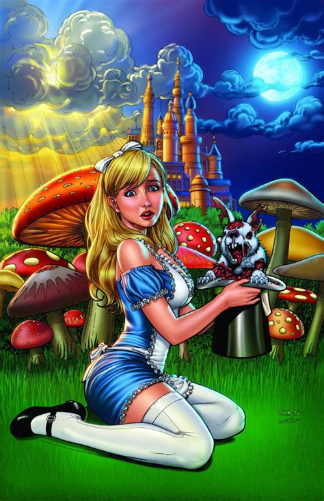 grimm fairy tales wonderland down the rabbit hole 4 chen cover