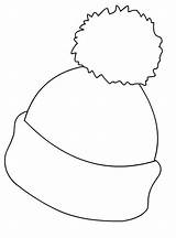 Hat Coloring Pages Kids Winter Hats Preschool Choose Board Crafts Craft sketch template