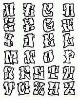 Alphabet Fonte Grafite Graffitialphabet sketch template