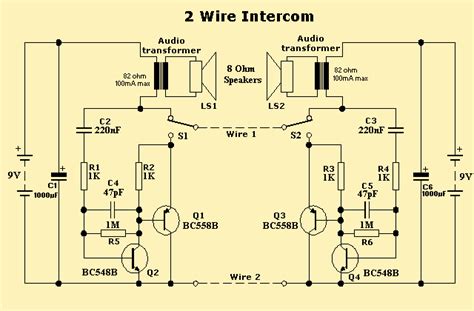 easy intercom  wire circuit  intercom circuits  nextgr