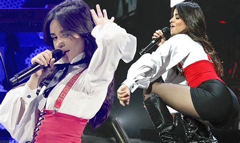 Camila Cabello Gyrates In Raunchy Red Corset Daily Mail Online