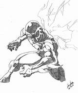 2099 Spider Man Coloring Pages Template sketch template
